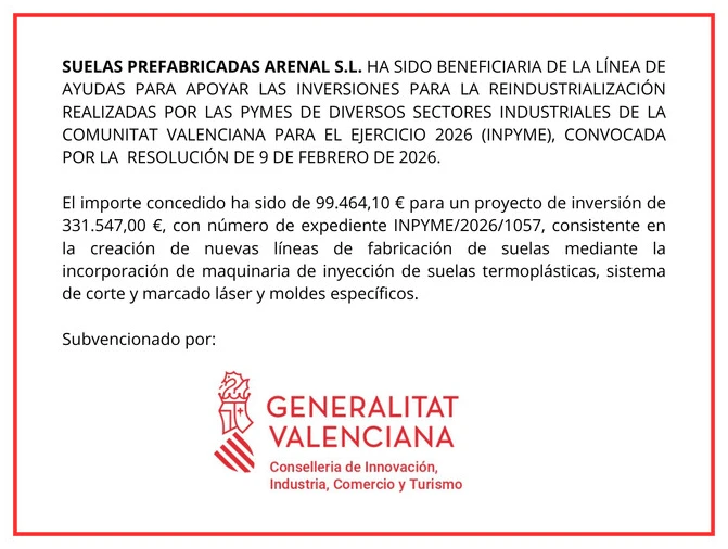 Cartel informativo de la ayuda INPYME 2026 de la Generalitat Valenciana